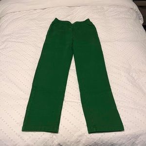 Green wide leg tna sweats